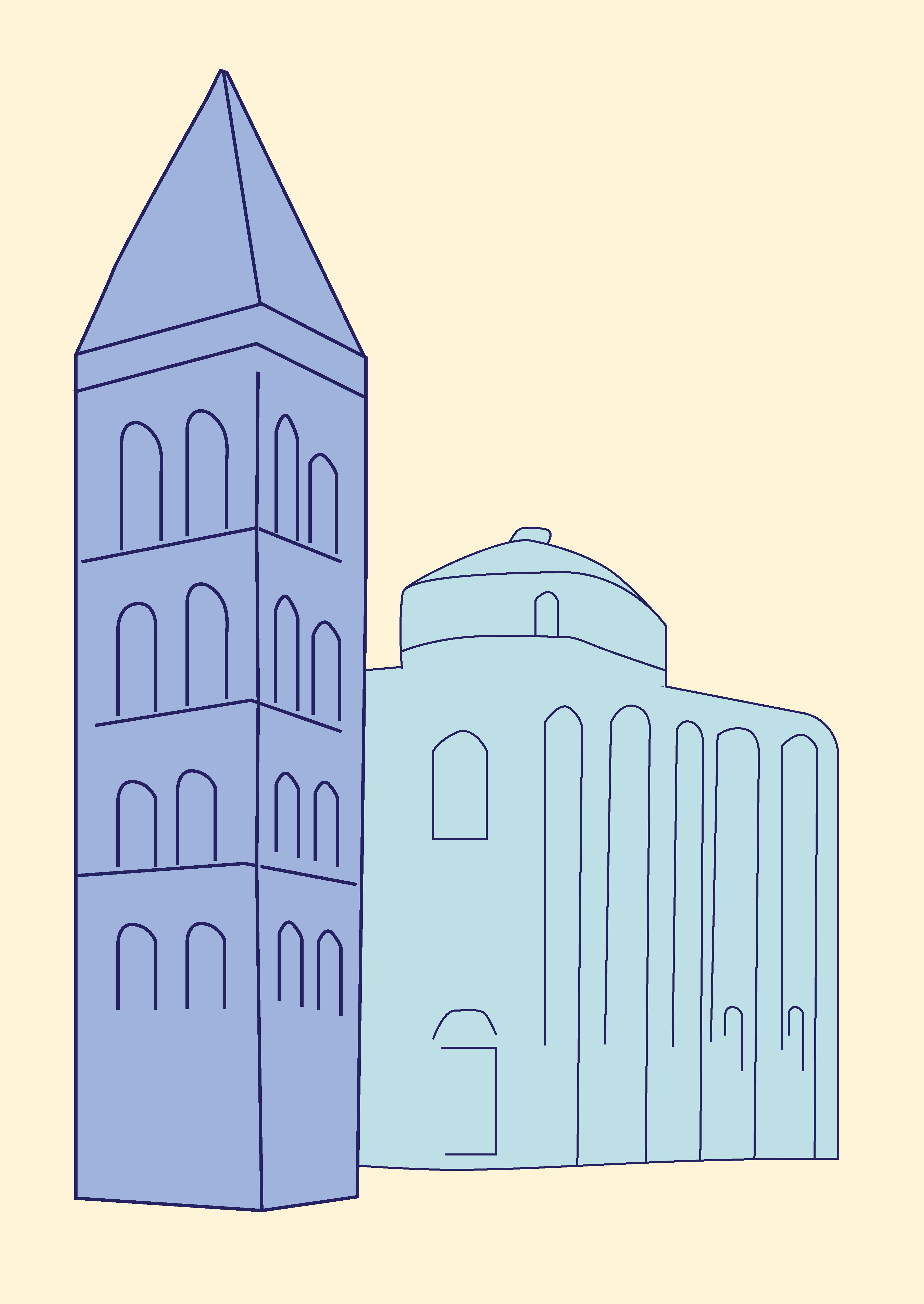 VIZUAL ''ZADAR'' plavi colorway